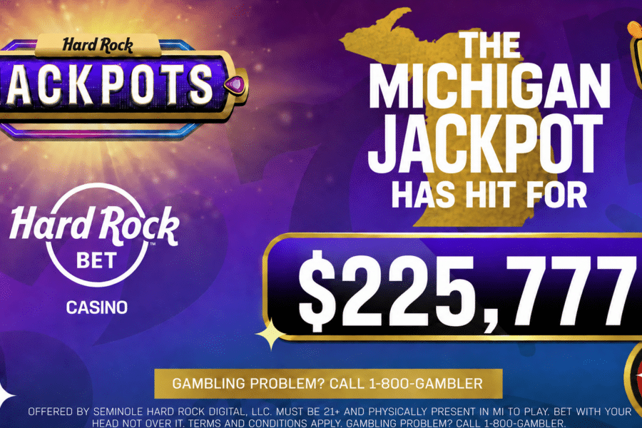 The Michigan Mega Jackpot has hit for 225,777